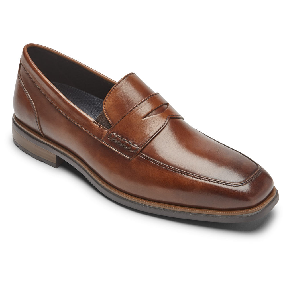 Rockport Mens Dres Sports Business 2 Penny - Loafers Brown - OTA657490